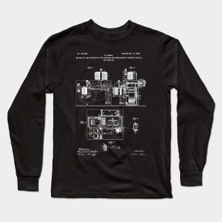 Nikola Tesla  Vessel Moving Patent Invention 1898 Long Sleeve T-Shirt